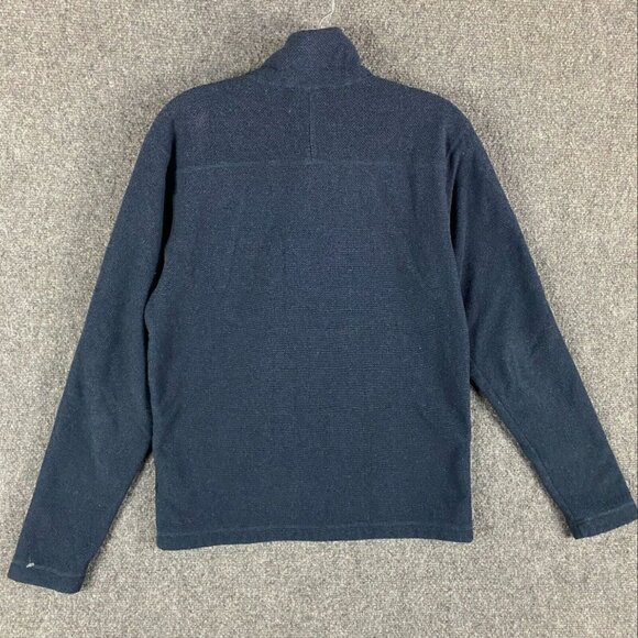 The North Face 1/4 Zip Pullover Men's Small Blue Fleece 100% Polyester - Picture 2 of 9